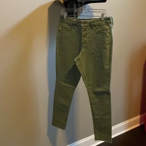 Universal Thread high rise skinny green jeans size 10/30R